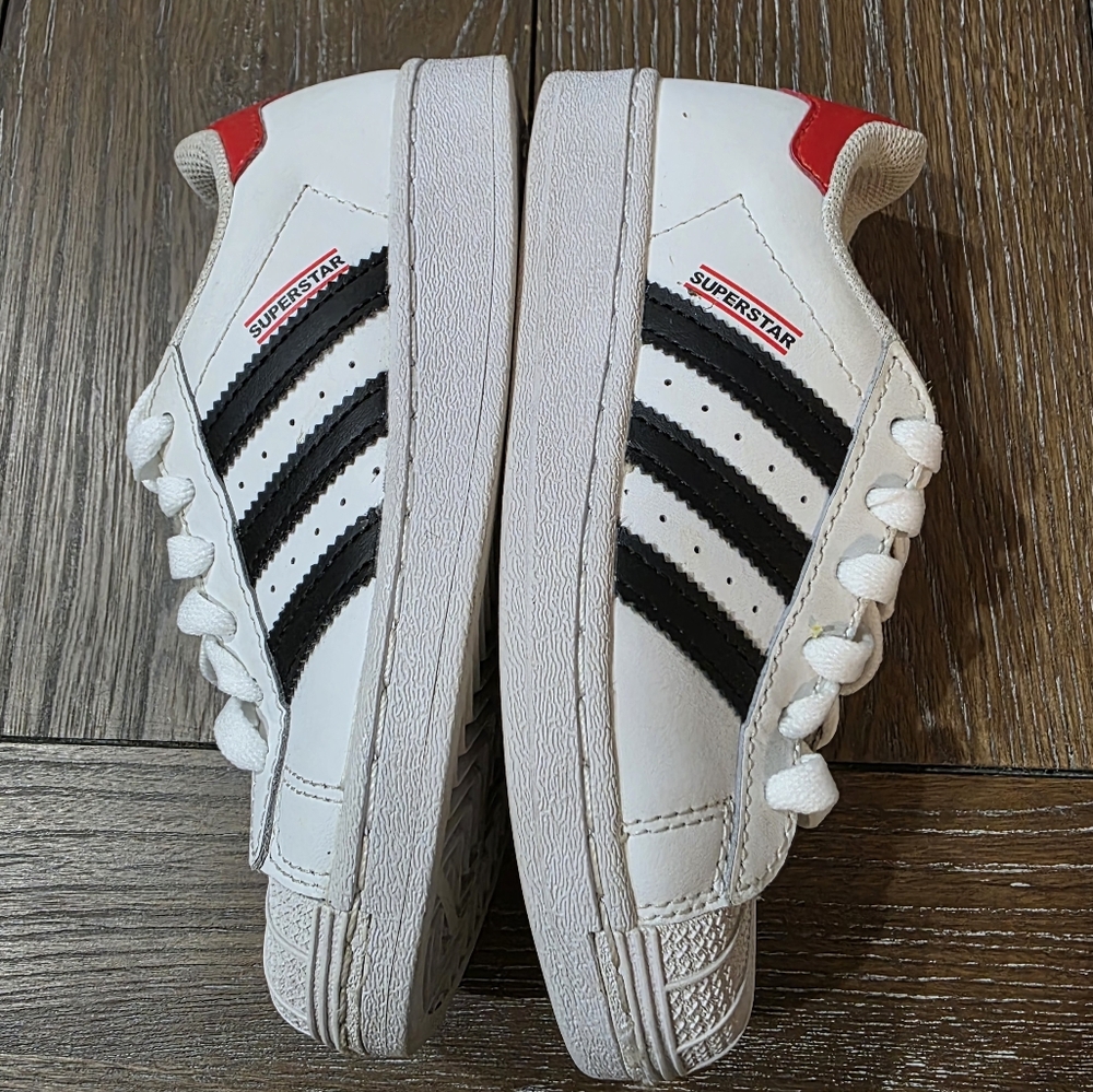 Adidas Run Dmc X Superstar '50Th Anniversary', Kids Size 12 - Picture 6 of 9